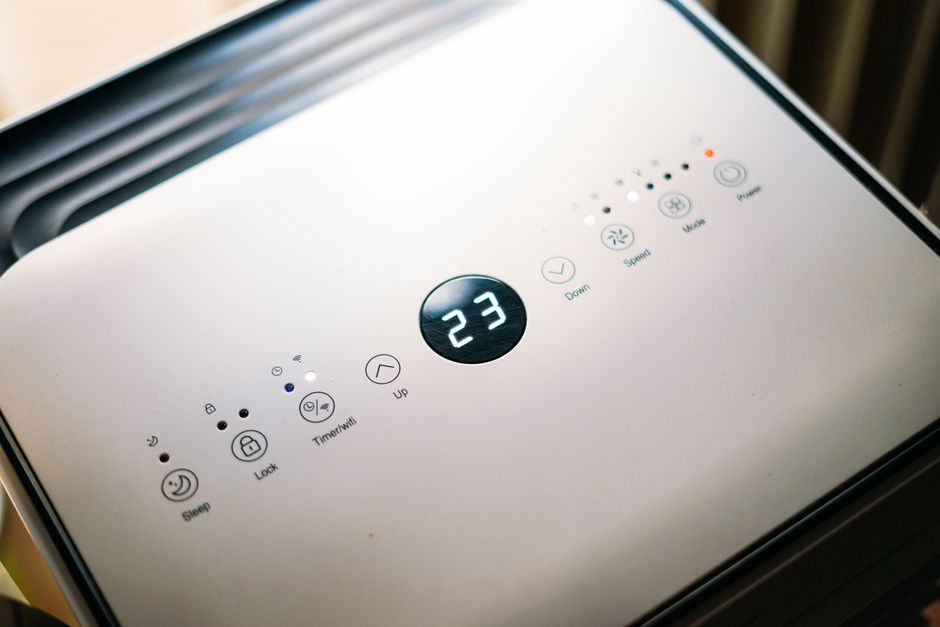 Detail ovládacieho panela — Climavio Move 9